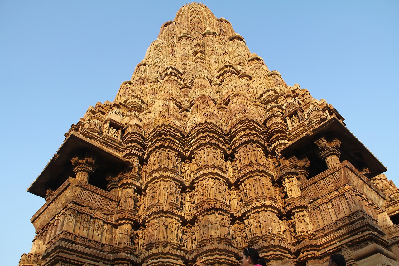 Храм в каджурак Каджурахо Индии