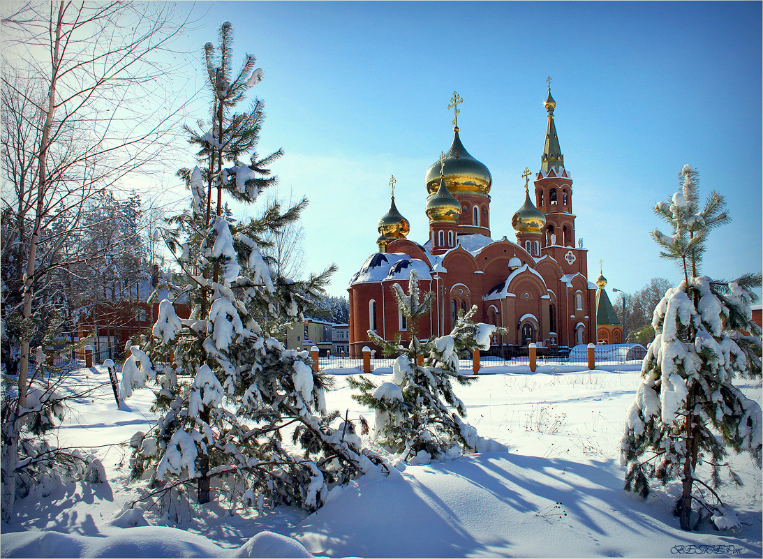 Чайковский храм Георгия Победоносца зима