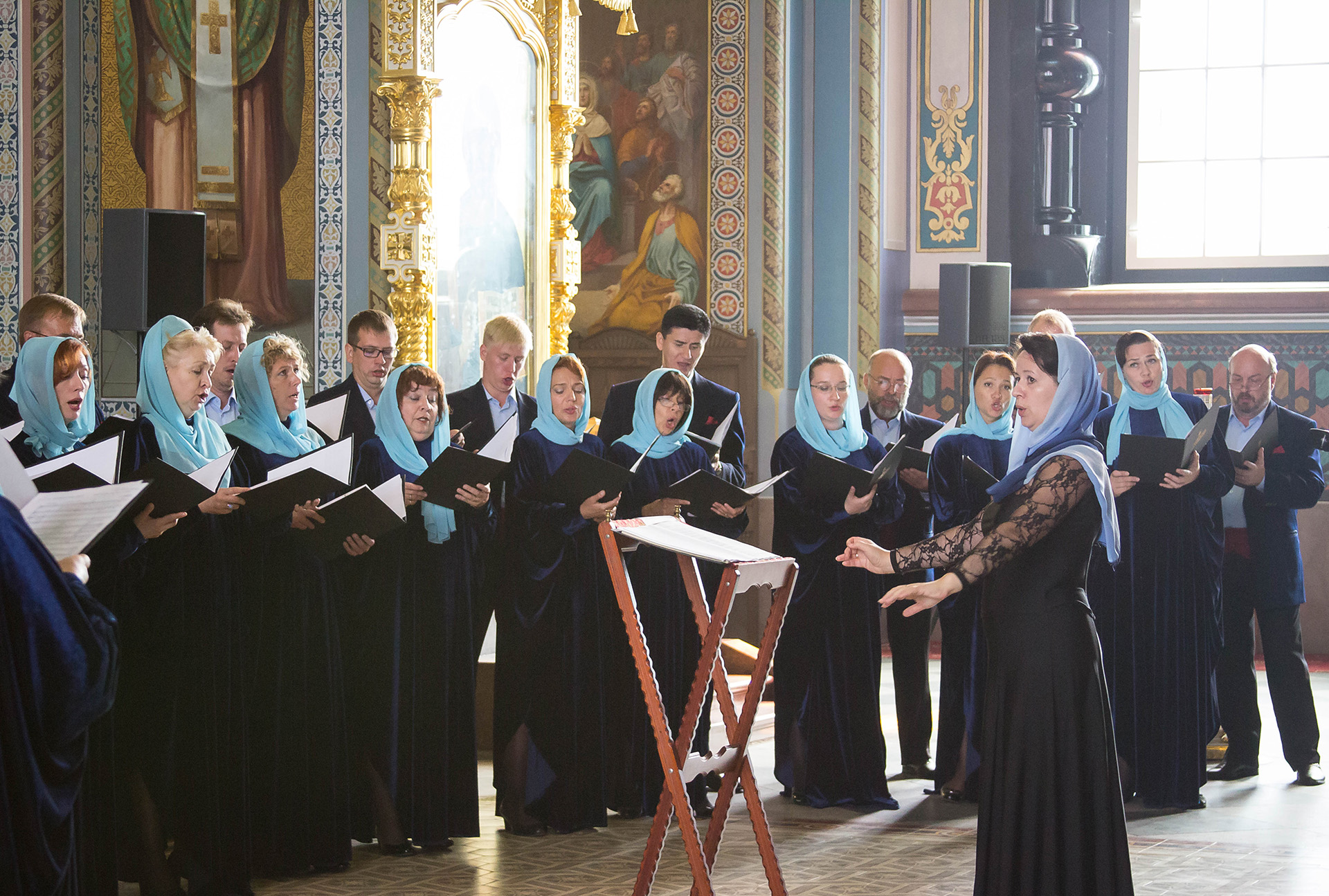 Певчие хор Валаам монастырь