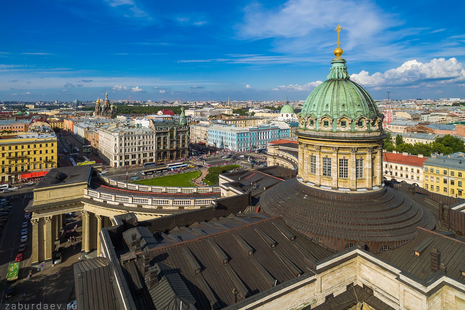 казанский собор в санкт петербурге сверху