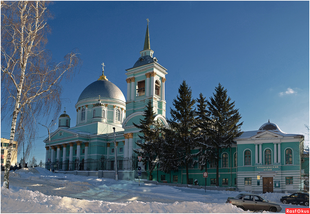 Знаменский собор Курск зимой