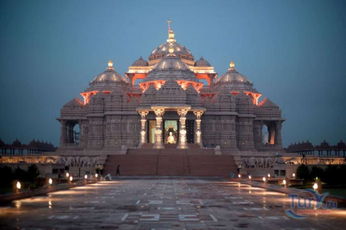Индуистский храм Акшардхам в Дели