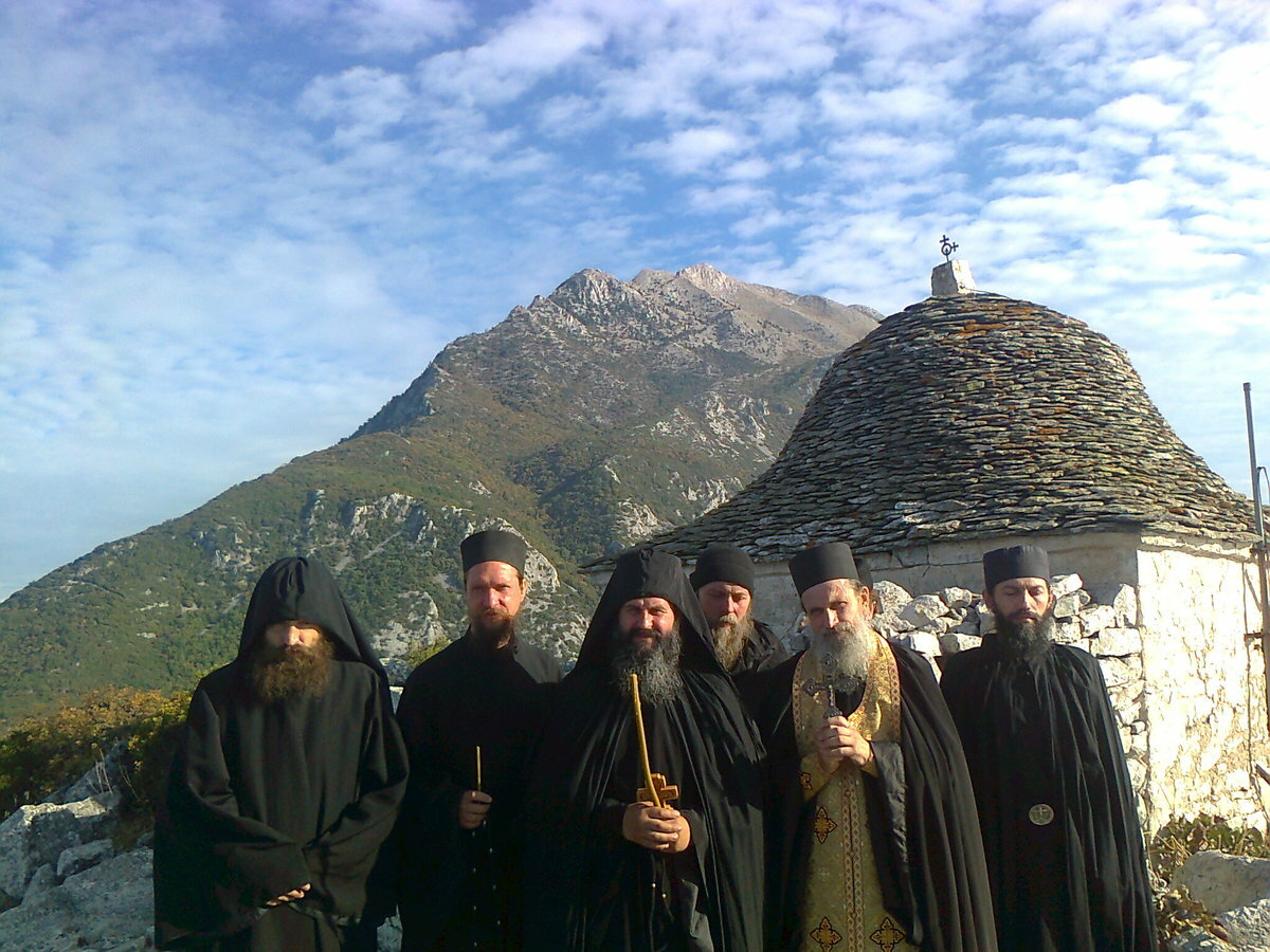 Святая гора Афон монахи