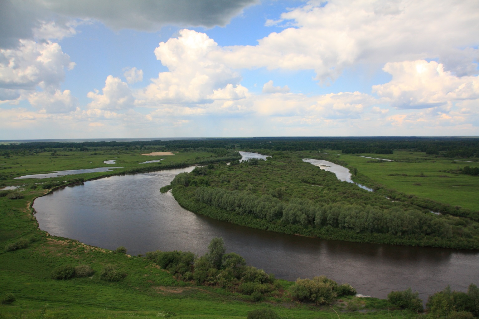 Пойма реки Клязьма во Владимире