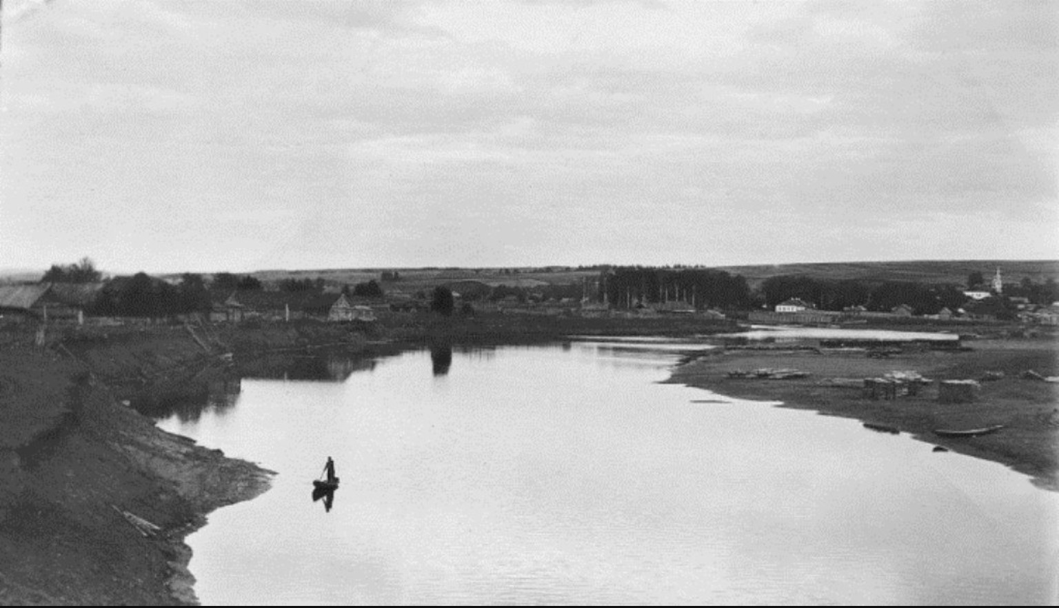 Поселок Ильинский река Обва