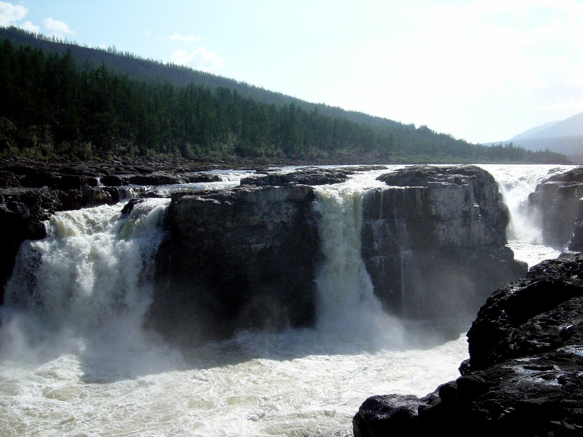 Курейский водопад Путорана