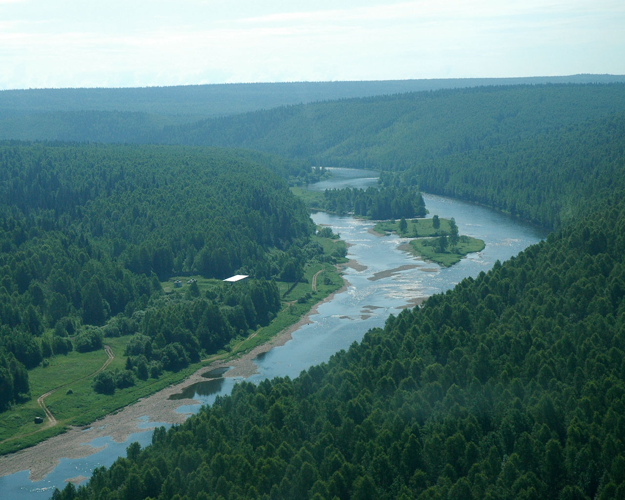 Река Косьва Широковское водохранилище