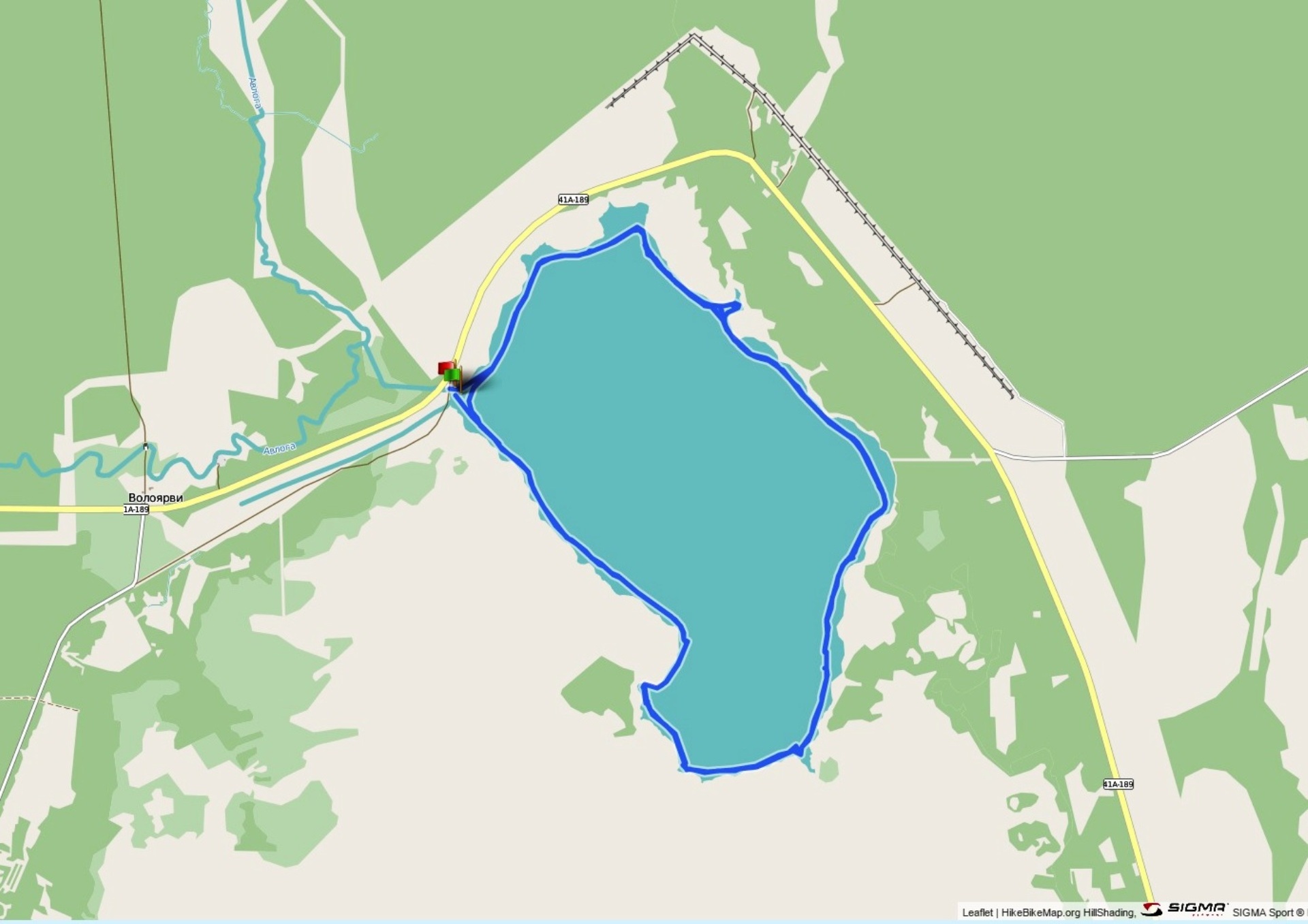 Озеро Волоярви карта глубин