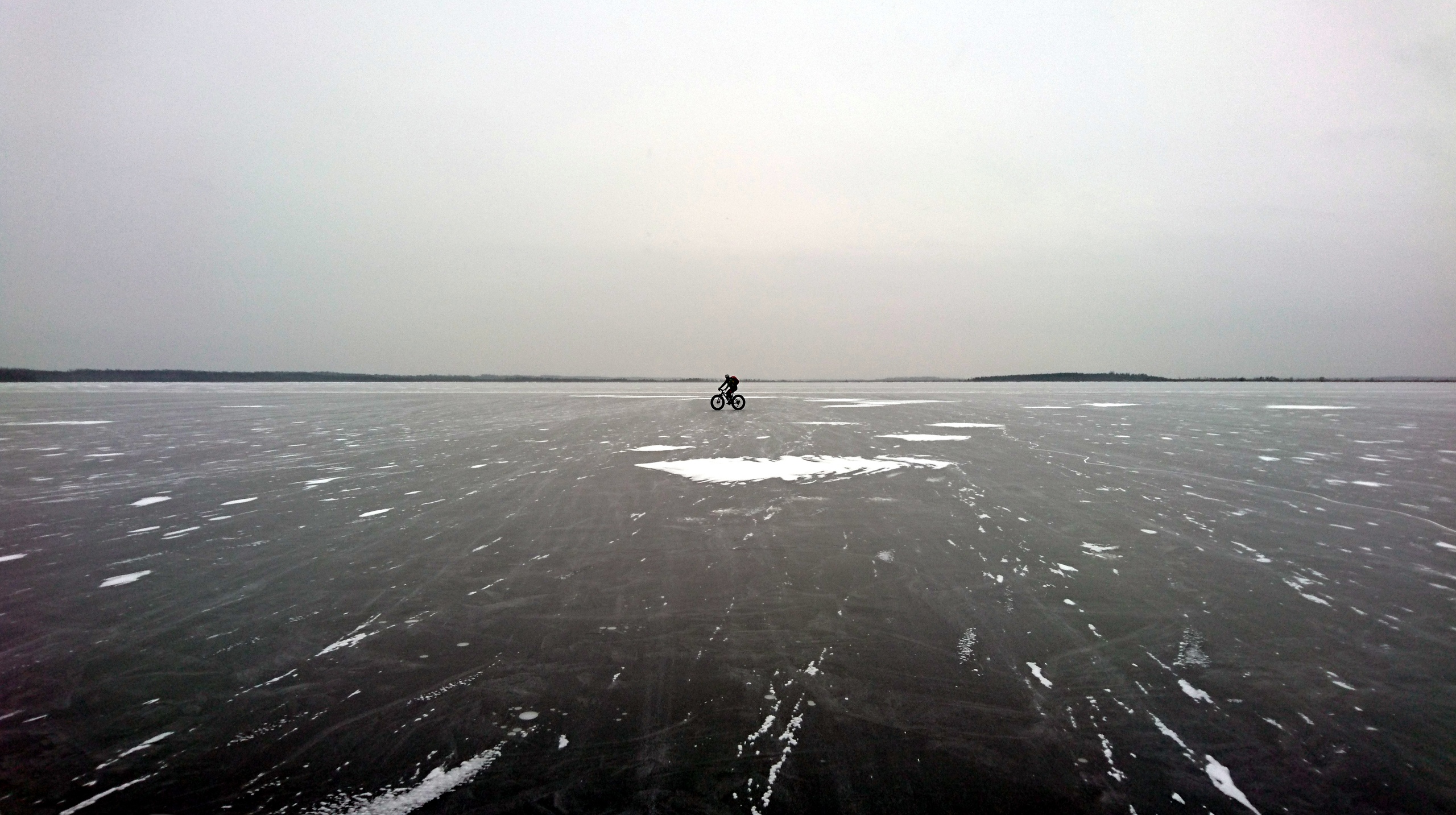 Озеро Волоярви зима