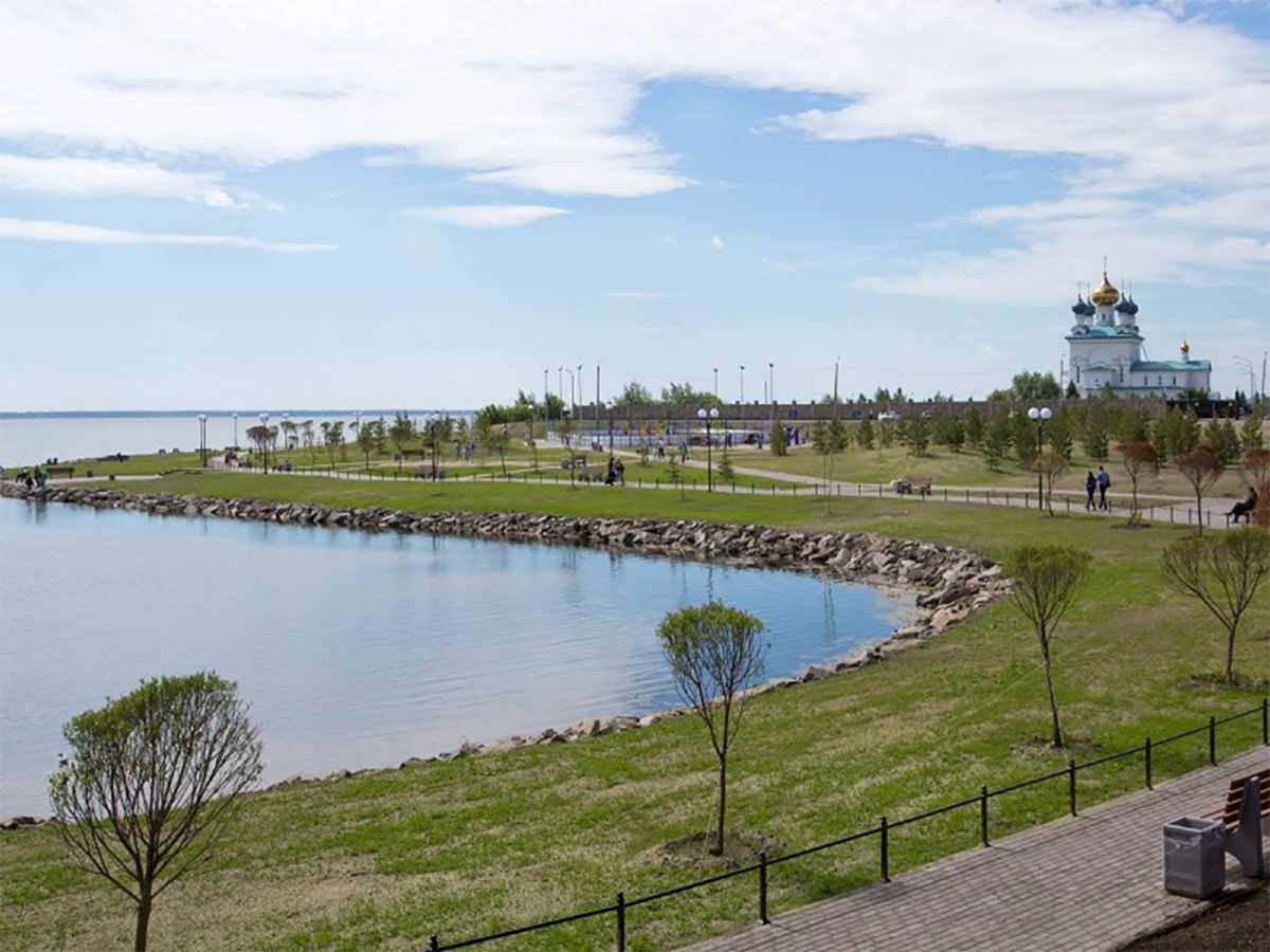 Набережная озера Смолино Челябинск