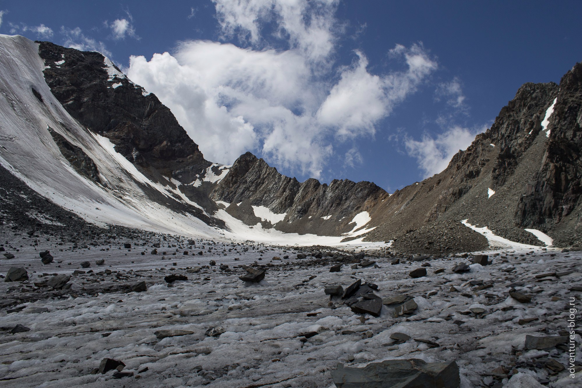 Ледник Маашей горный Алтай