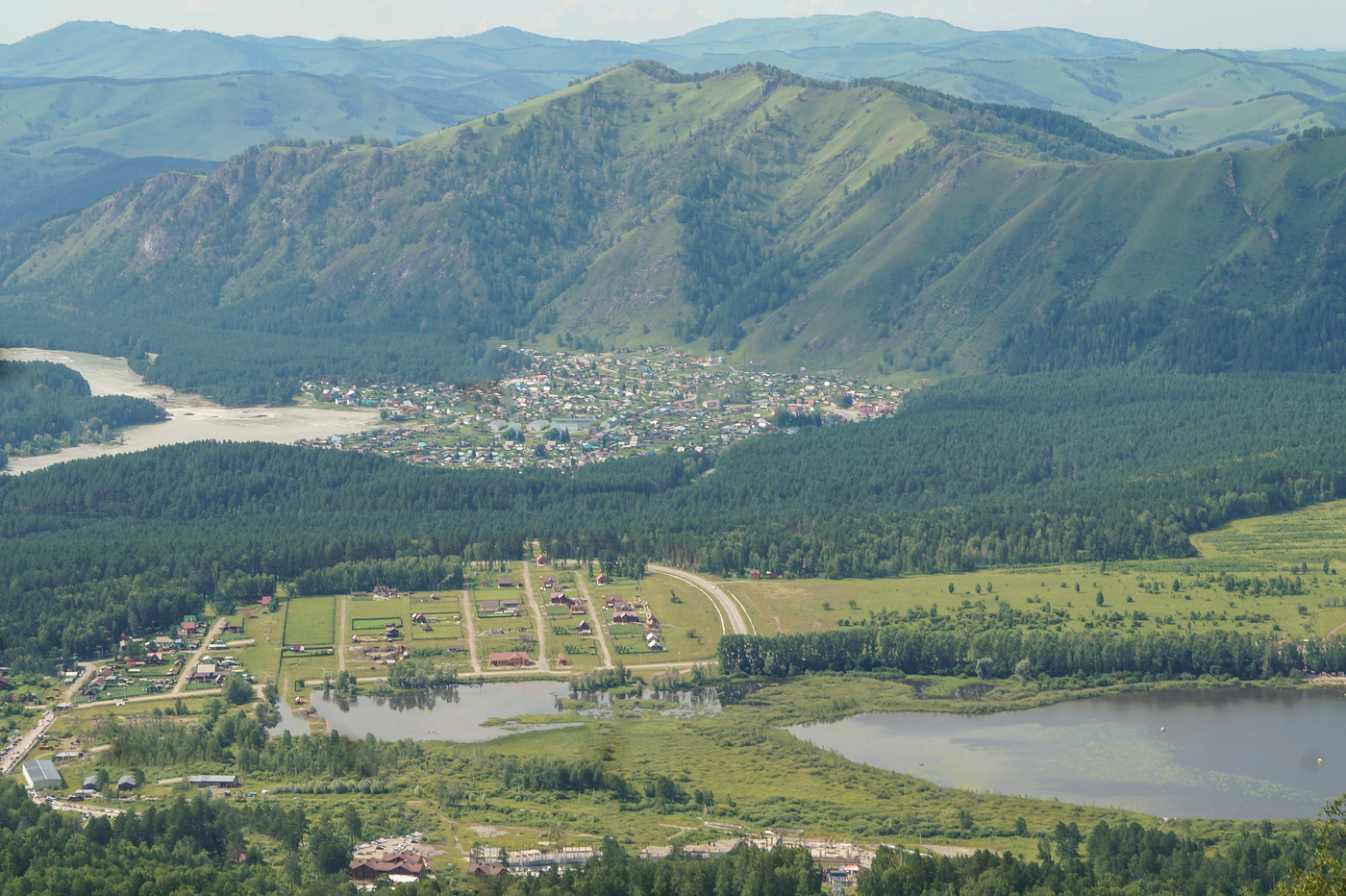 Село Манжерок горный Алтай