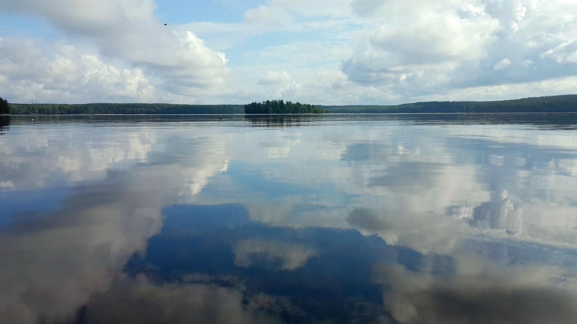 Озеро зеркальное Ленинградская область