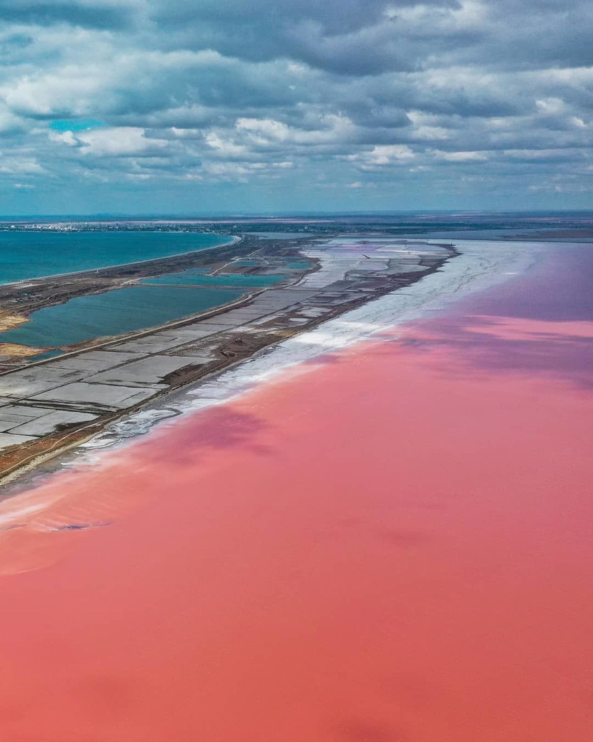 Розовое озеро Крым саксыксиваш