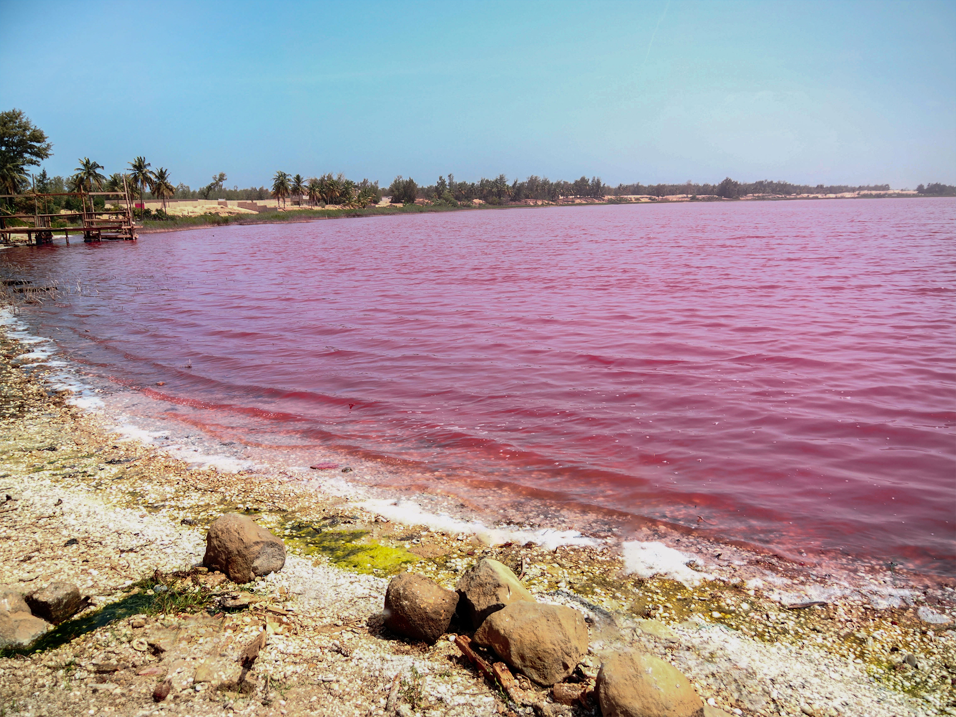 Озеро Ретба (Retba) в Сенегале