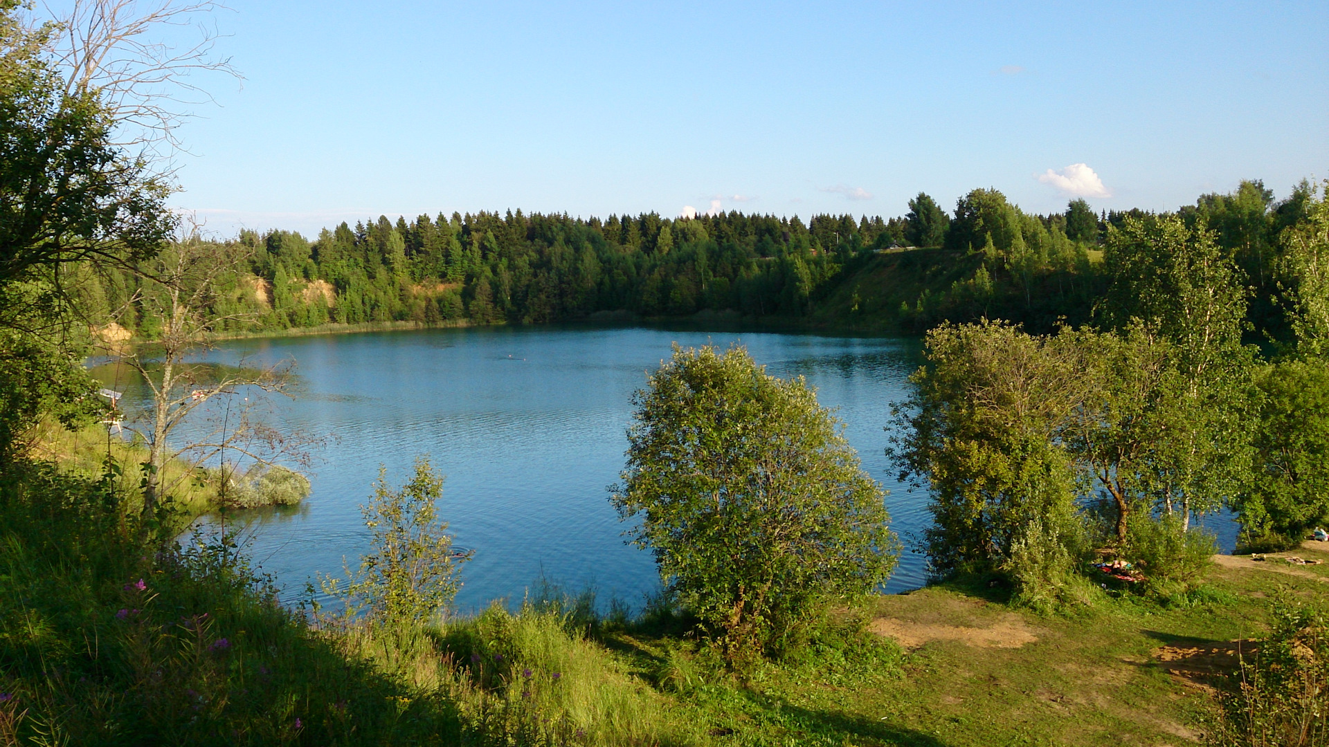 Голубое озеро Московская область Ногинский район