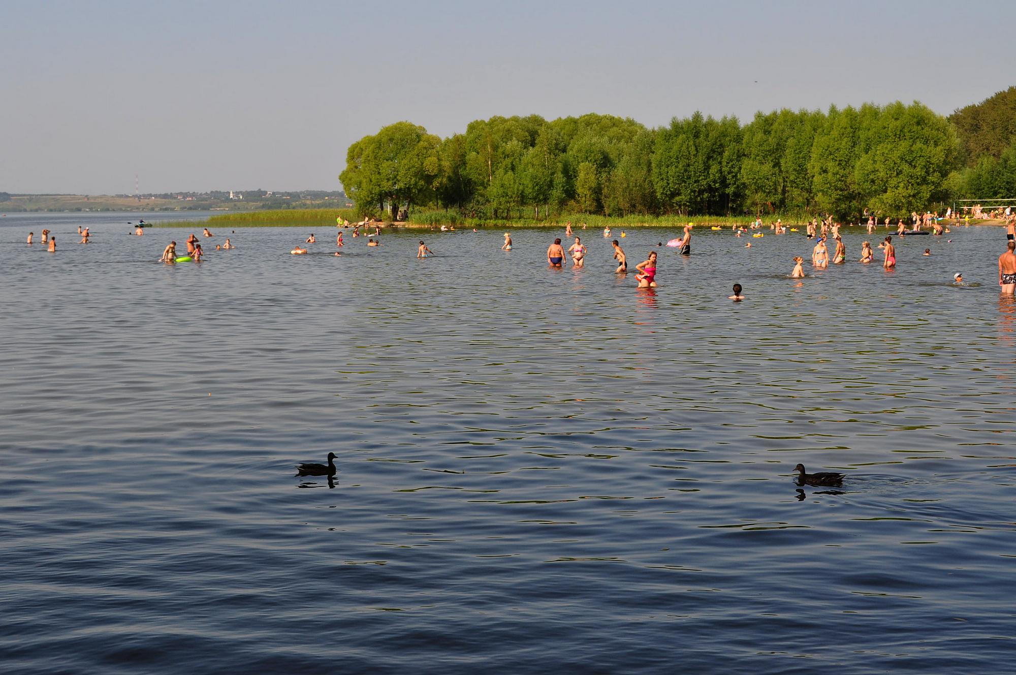Переславль-Залесский озеро пляж