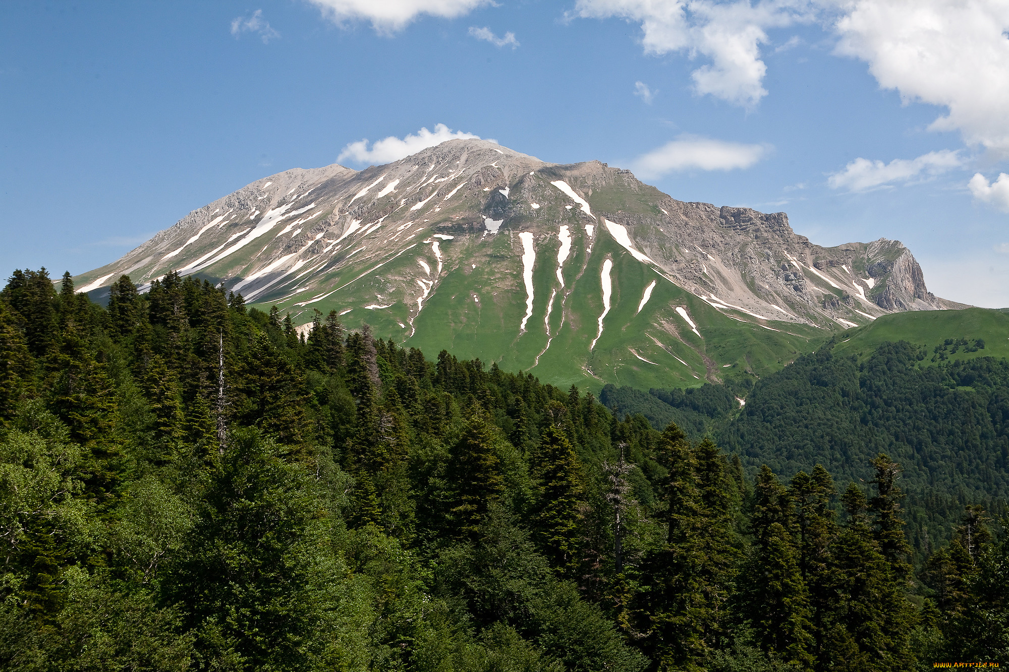 Кавказский заповедник гора Оштен