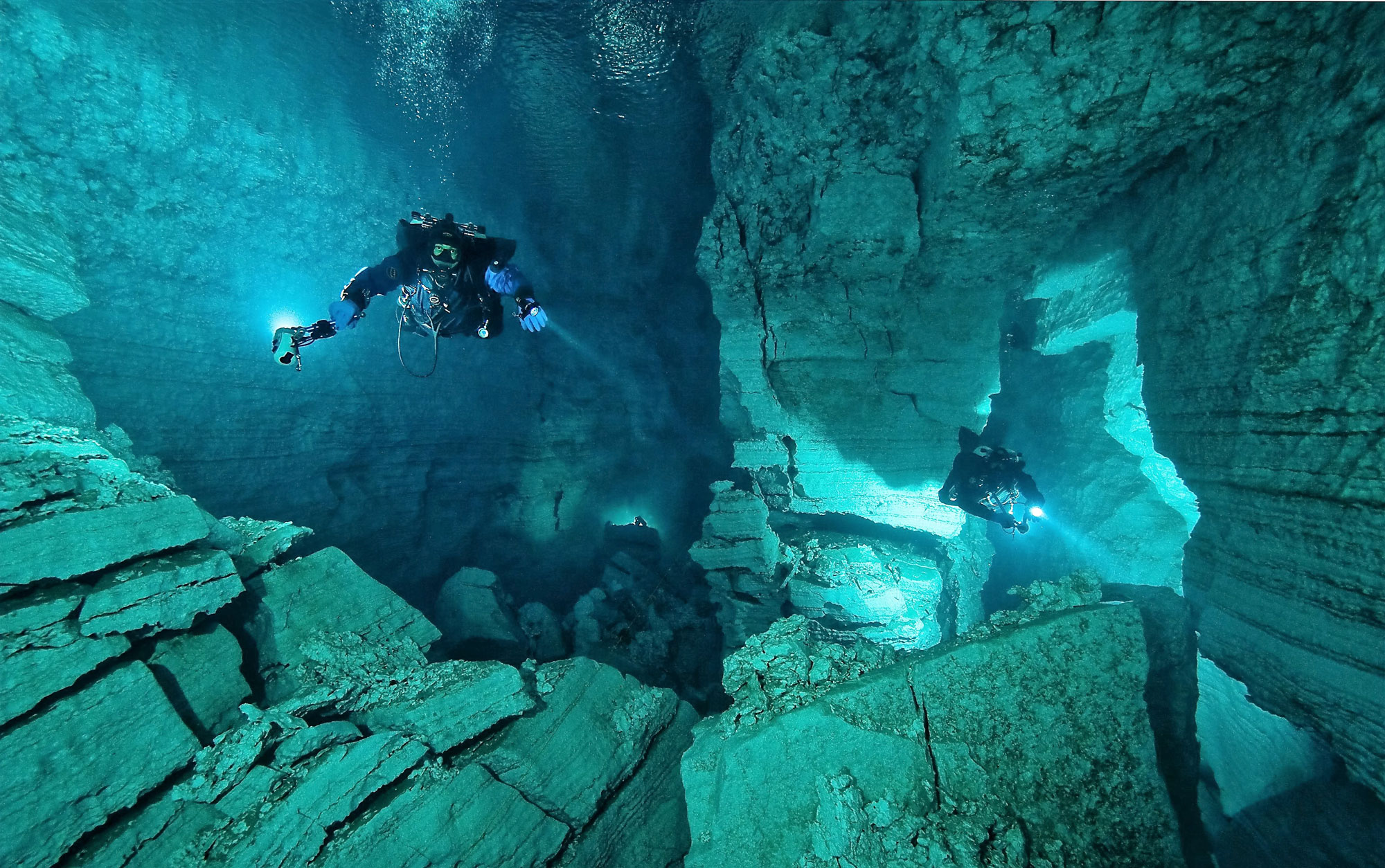 Подводная пещера в Пермском крае Ординская