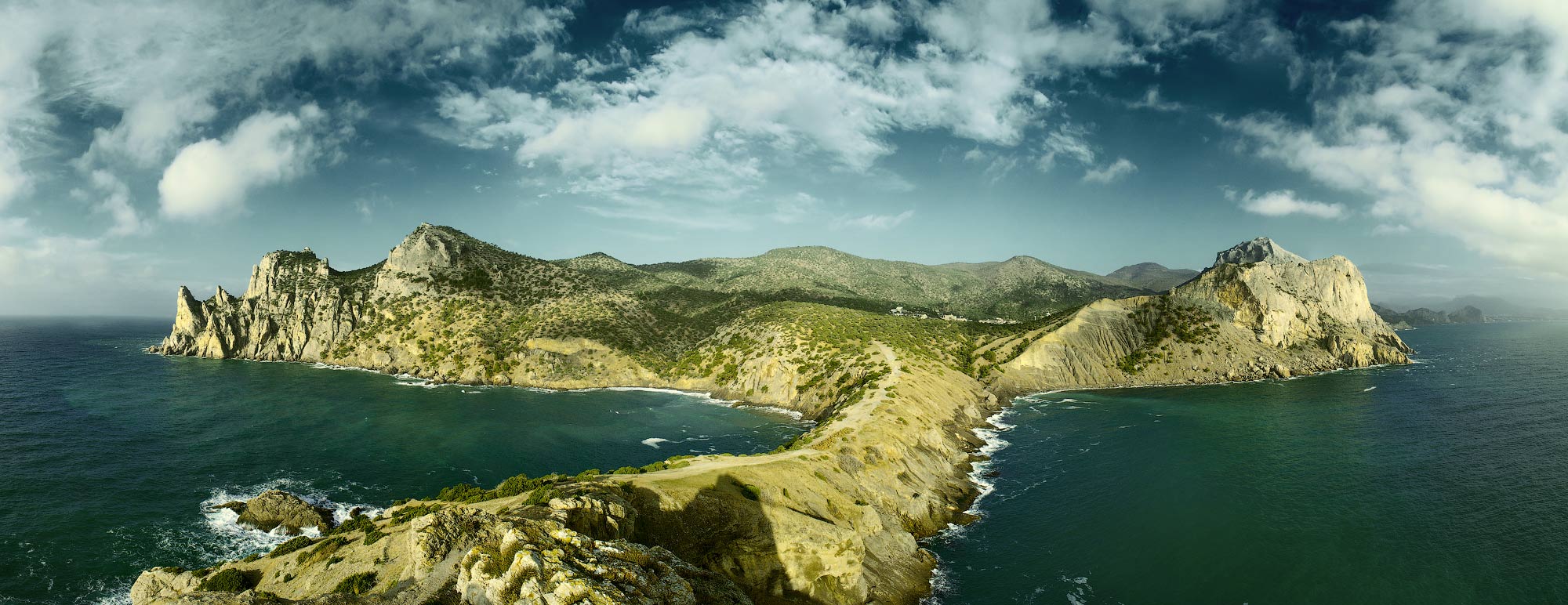 Полуостров Крыма красивое фото сверху