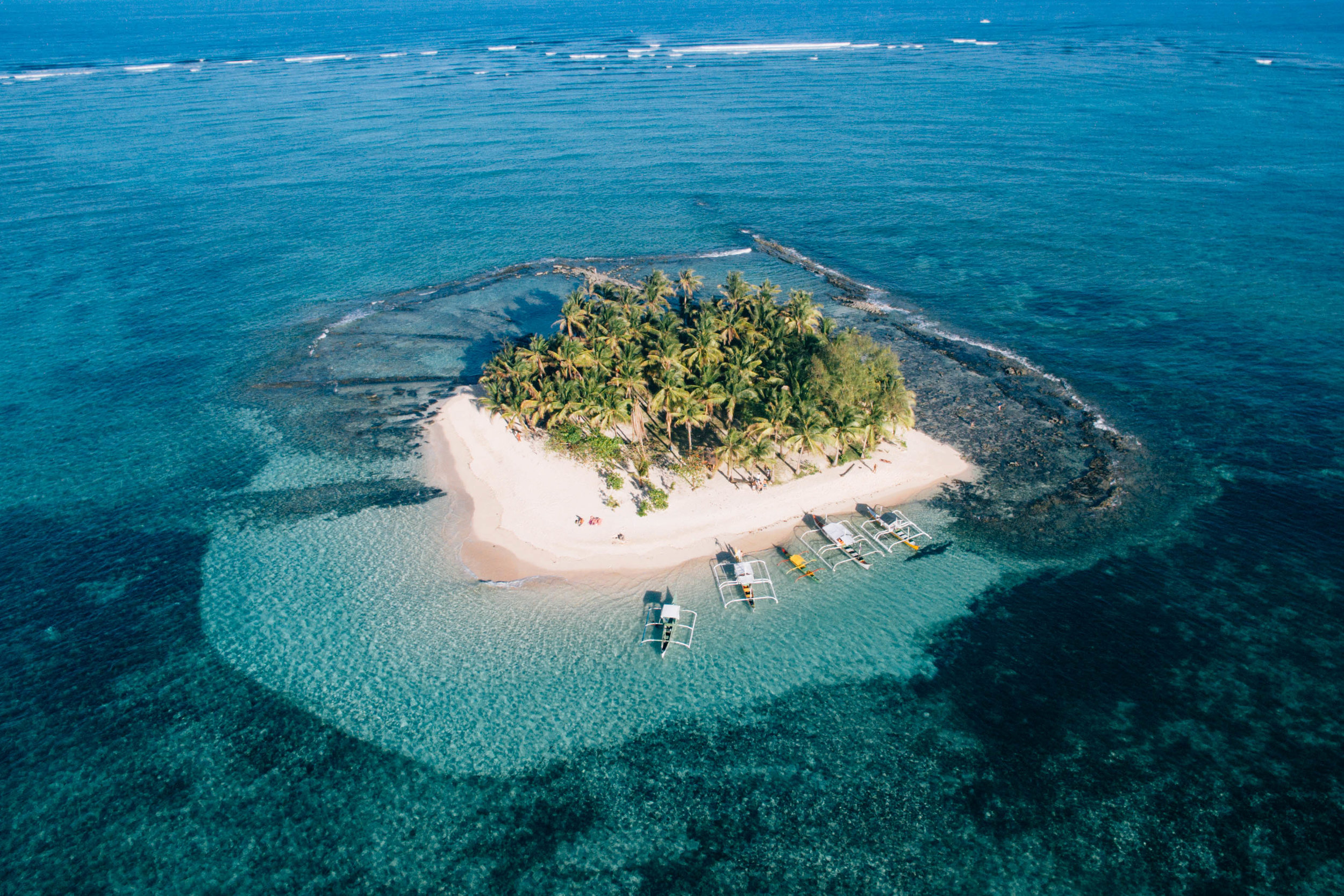 Остров Сиаргао Филиппины вид сверху