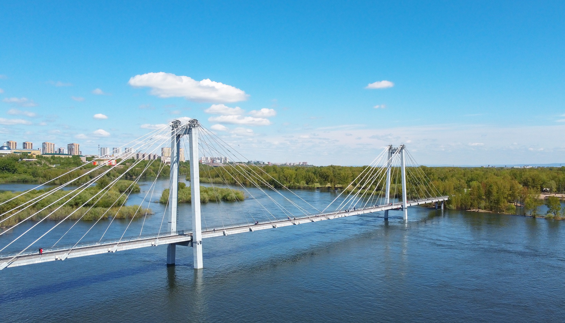 Красноярск Татышев вантовый мост