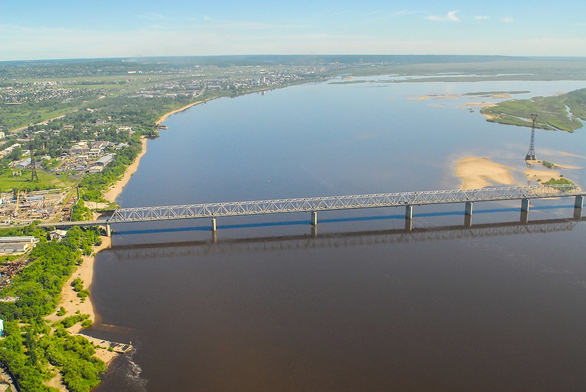 Мост река Зея Благовещенск