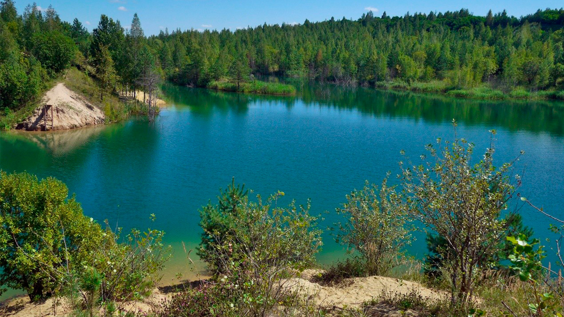Апрелька озеро в Кемеровской области