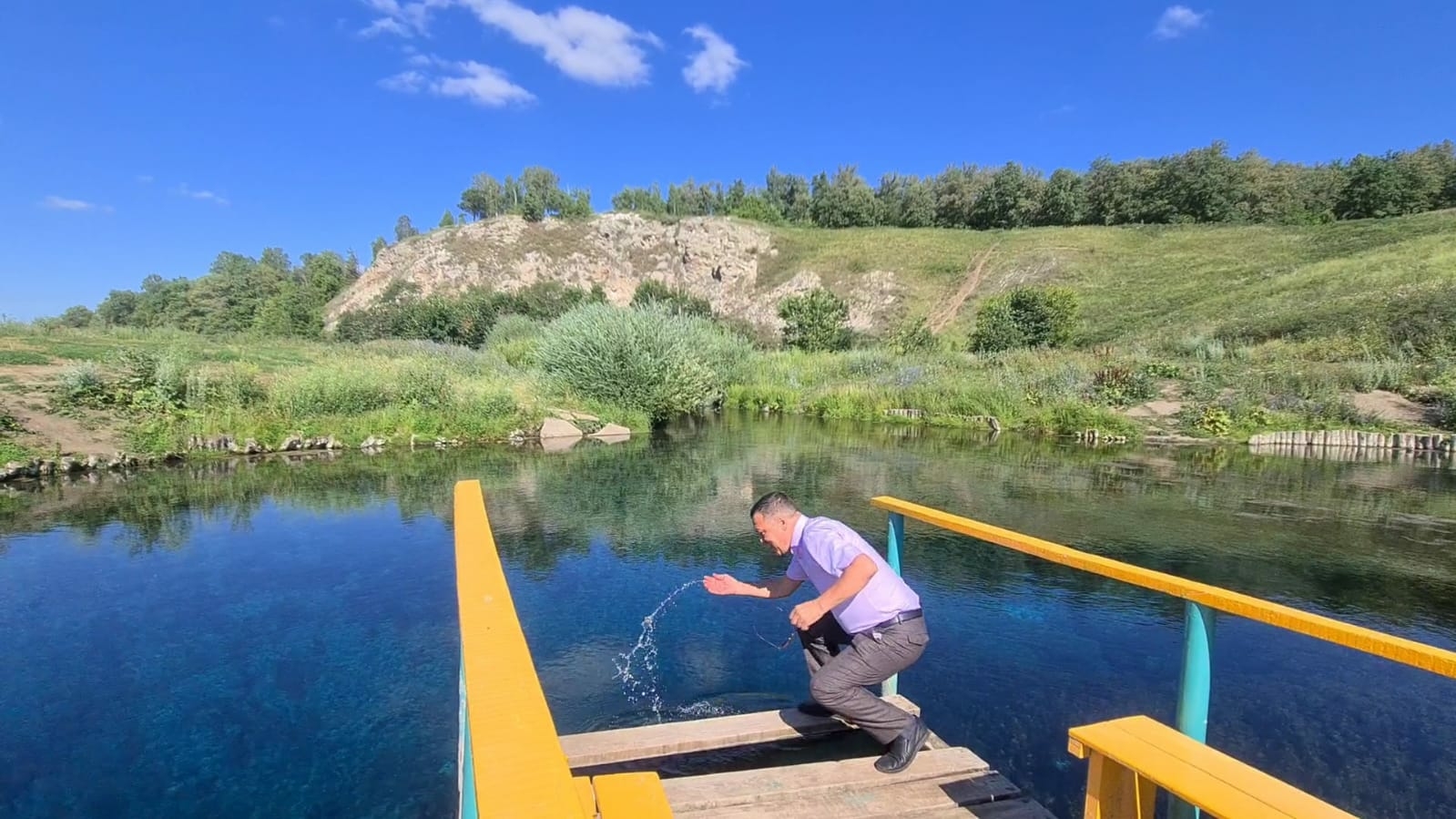 Голубое озеро Башкирия Кармаскалинский район БСТ
