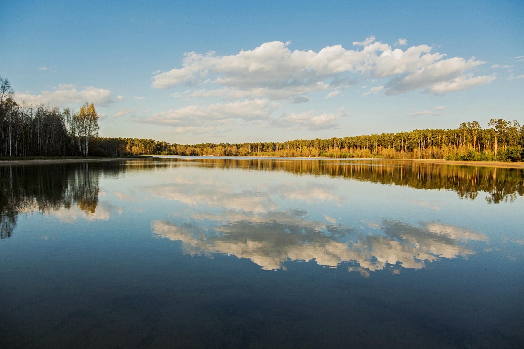 Озеро большое Лебяжье Казань