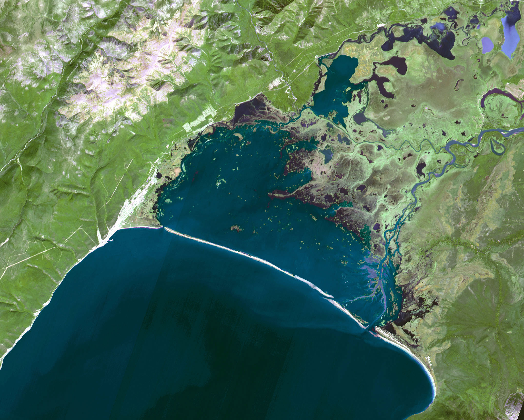 Космоснимок озера Танганьика