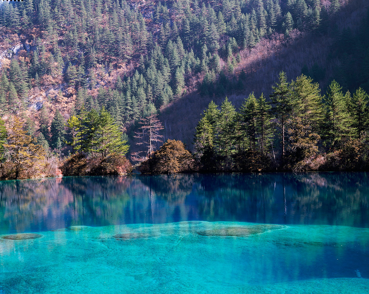 Бирюзовое озеро, национальный парк Цзючжайгоу, Китай
