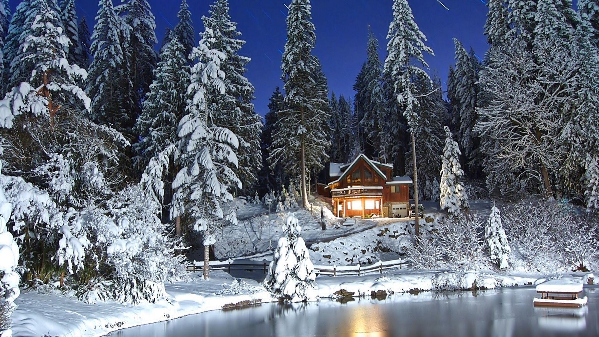 Сказочный Домик В Лесу Зимой