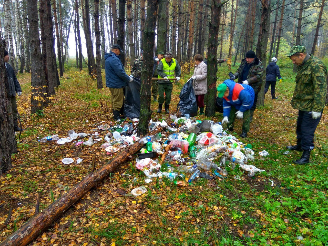 уборка в парках