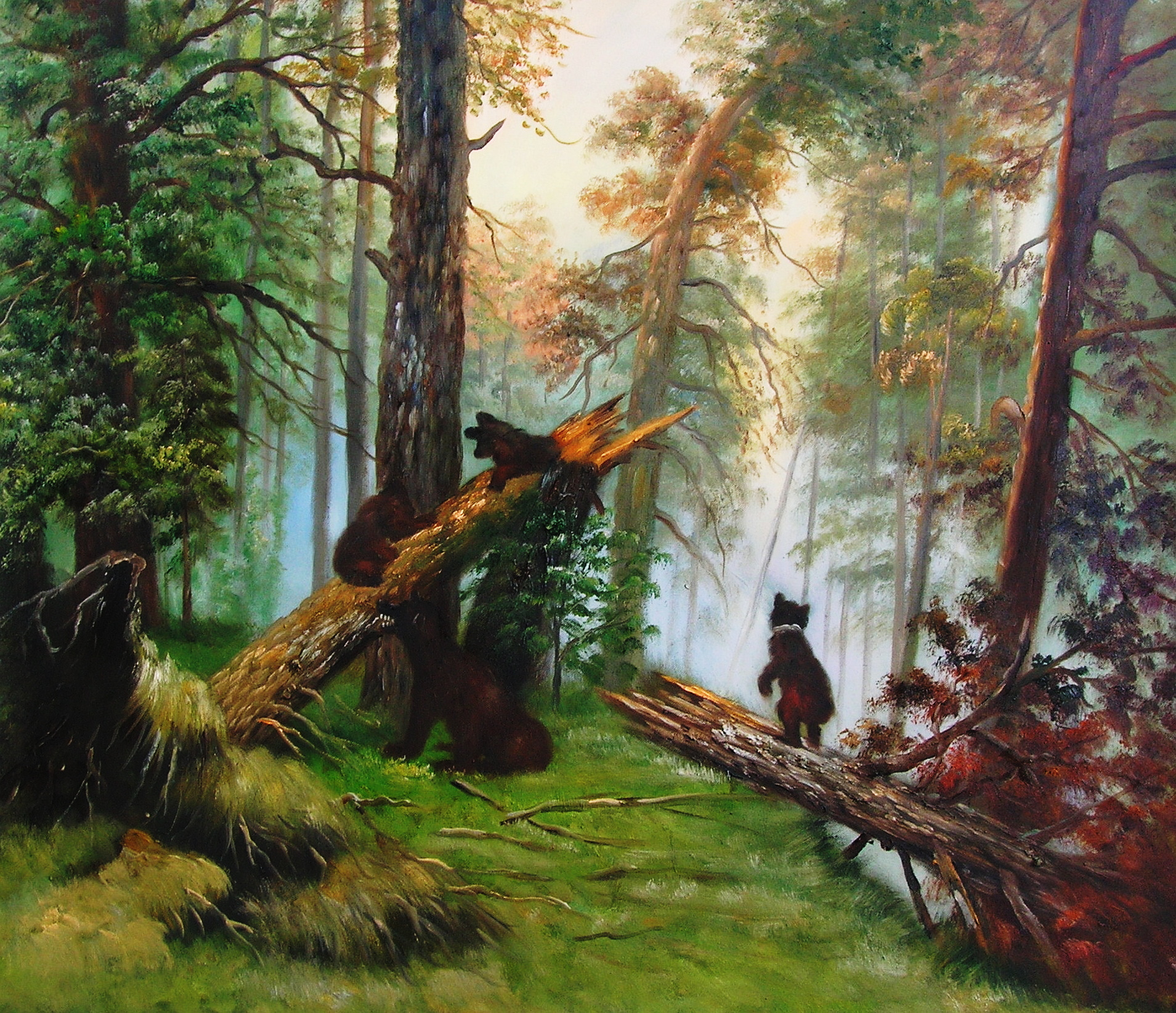 Иван Иванович Шишкин утро в Сосновом лесу 1889