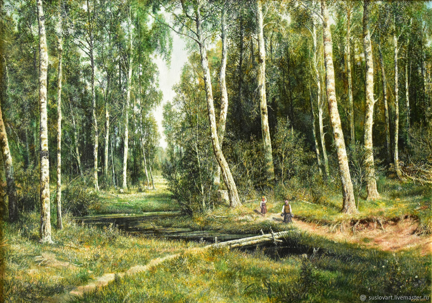 Иван Шишкин ручей в Березовом лесу