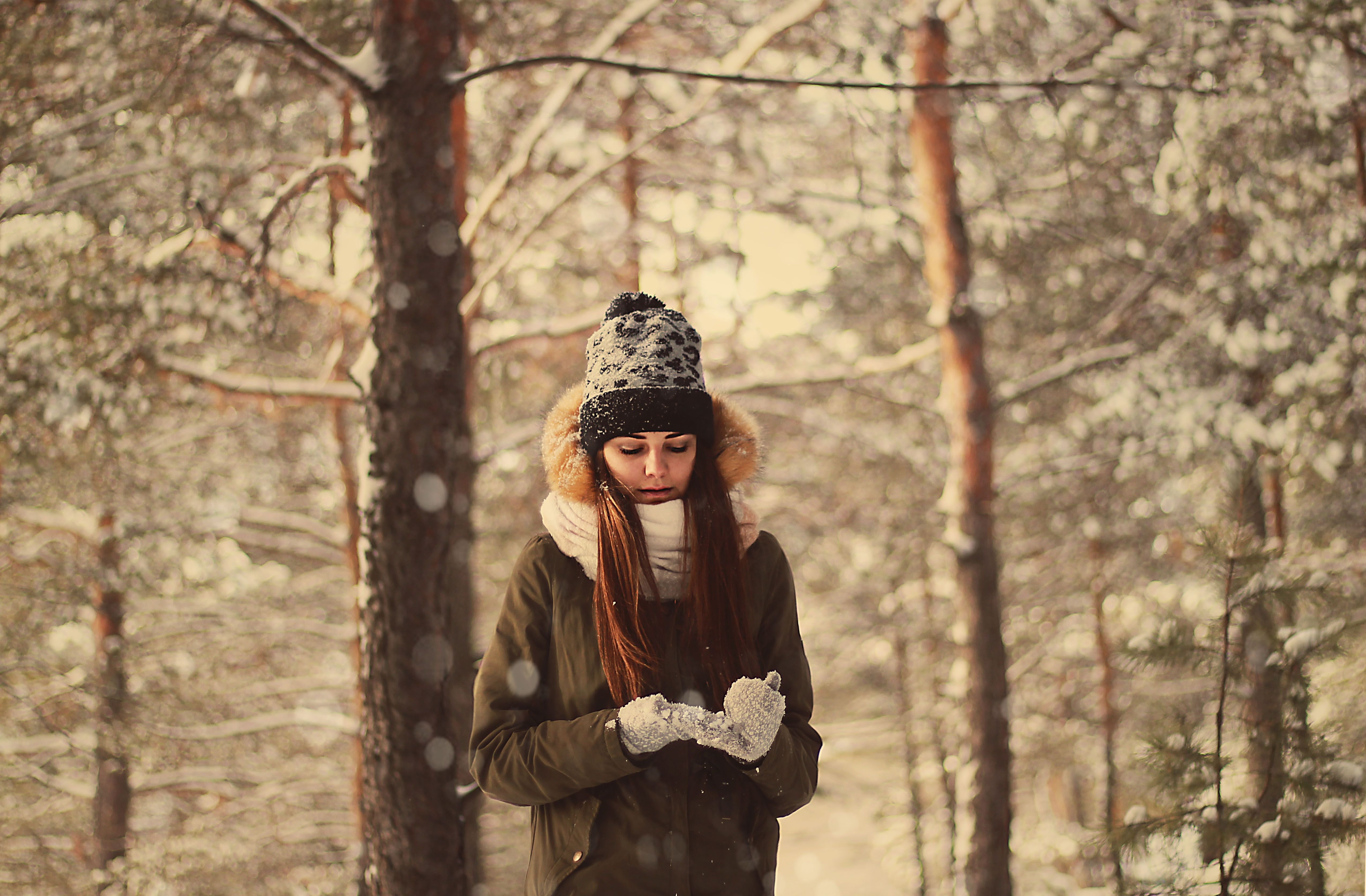 Зимняя фотосессия в лесу