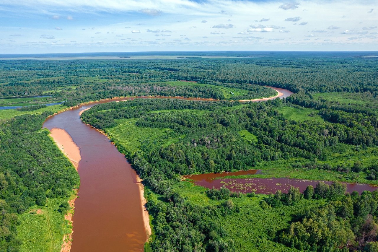 Река Вятка в Татарстане