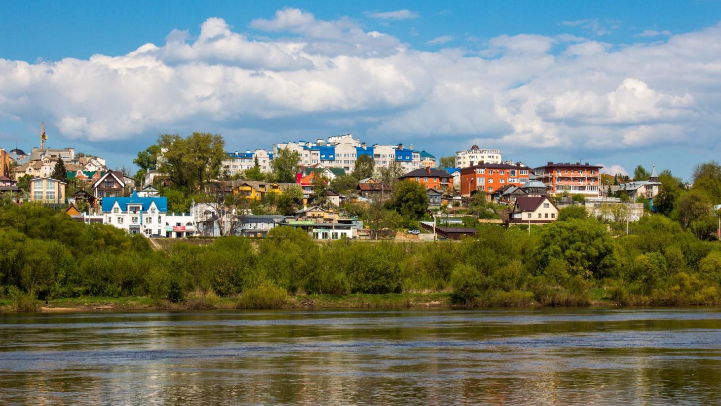 вид калуги с правого берега