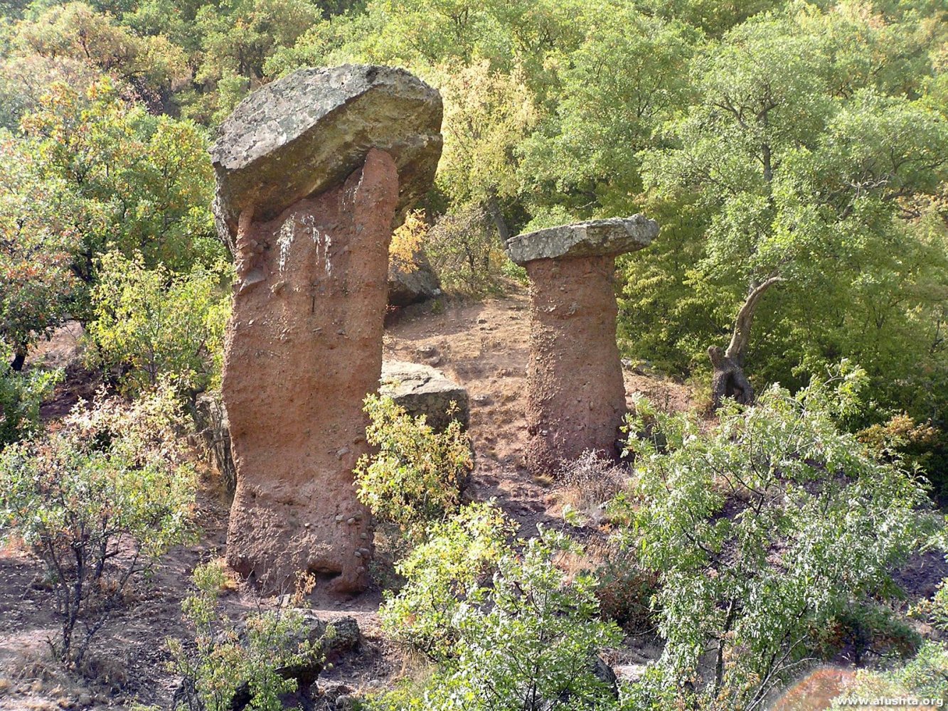 Каменные грибы Долины Сотеры Крым