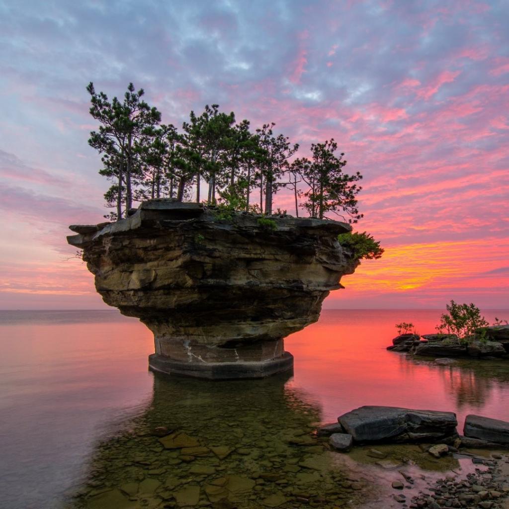 Остров на озере Гурон в Мичигане