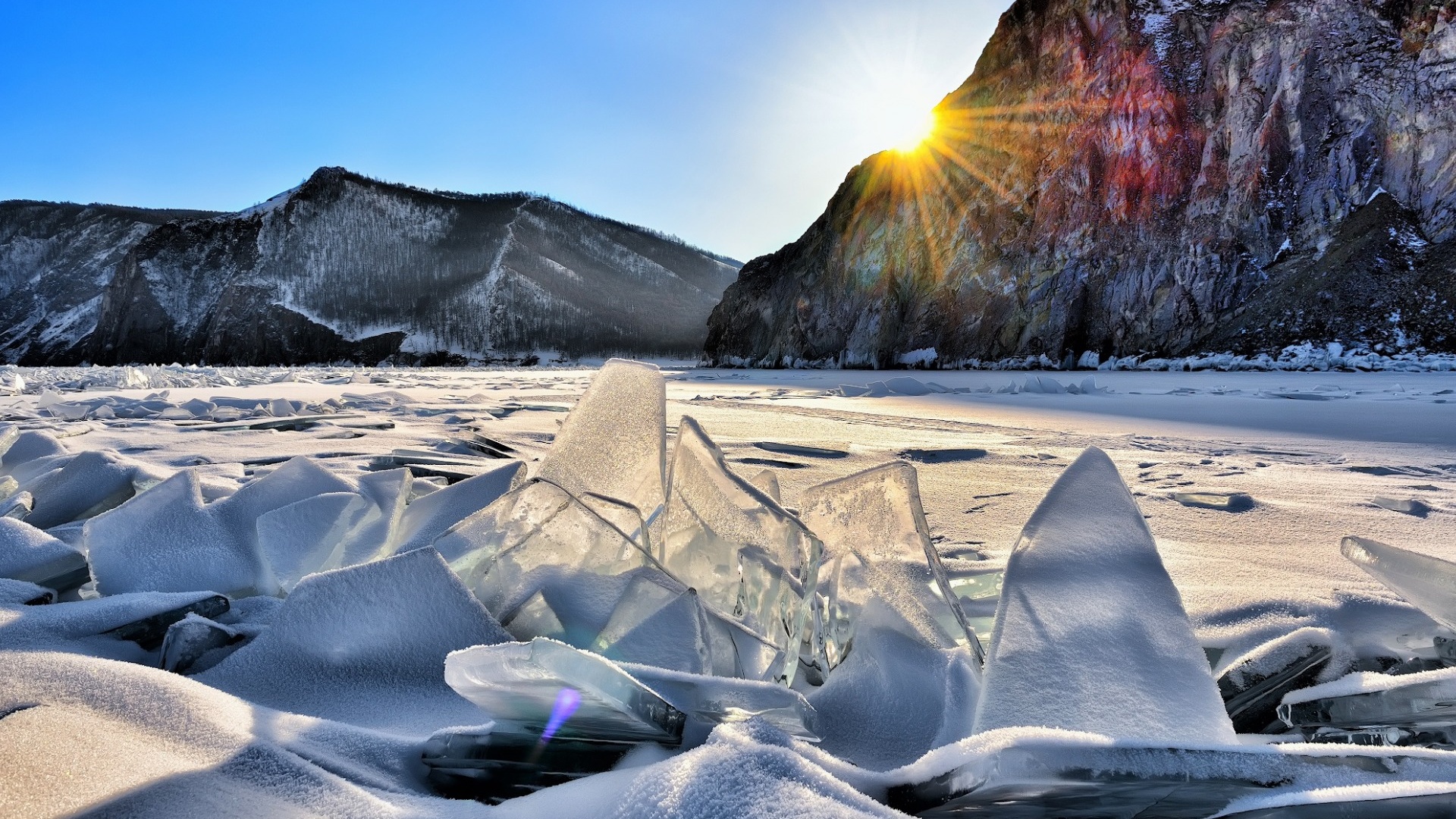Снег и лед в природе фото