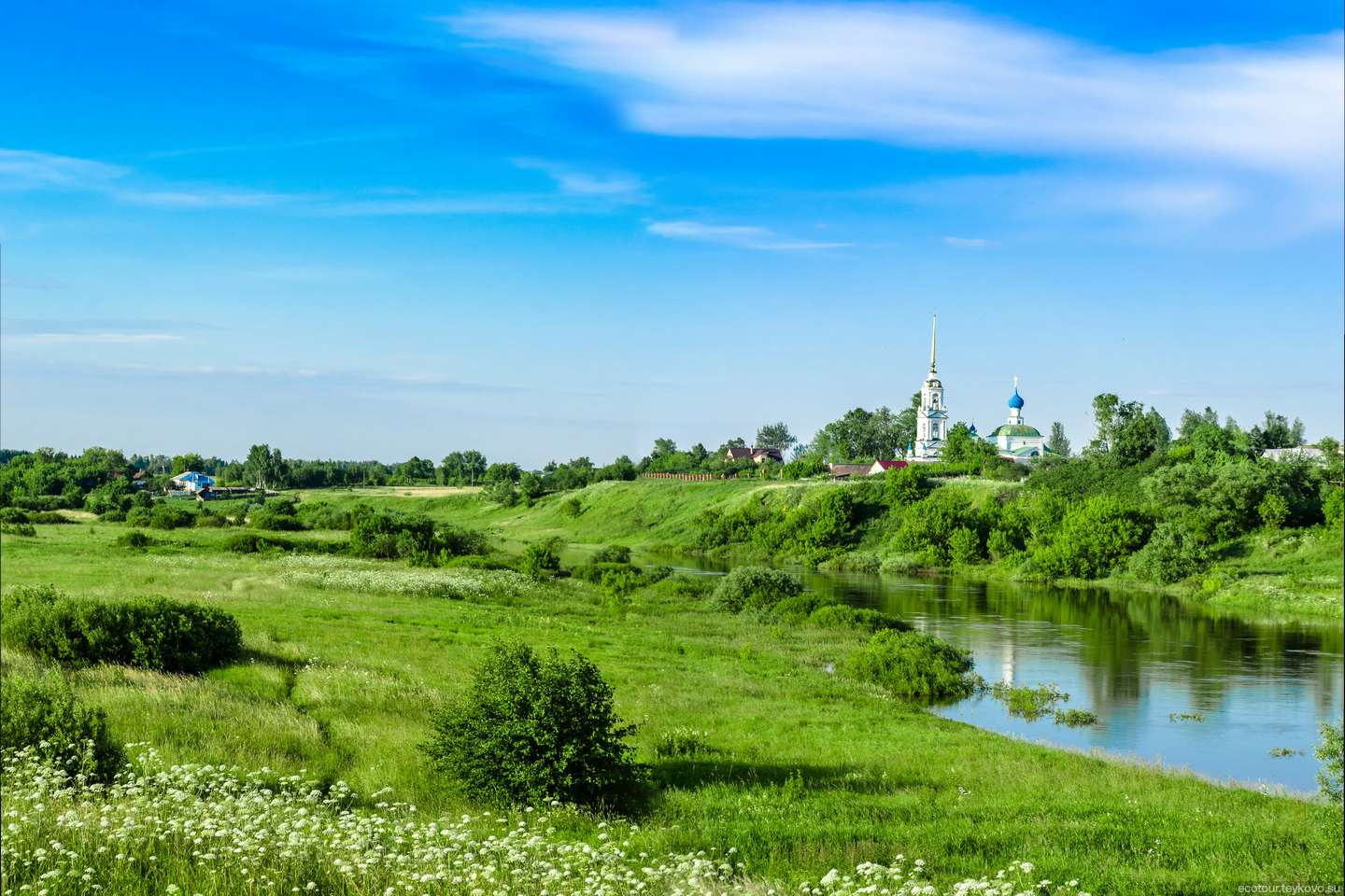 Река Нерль в Кибергино Ивановская область