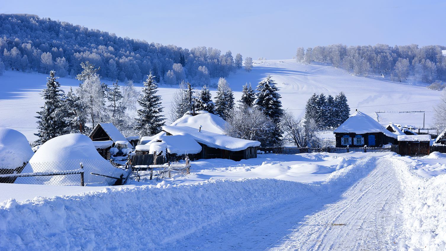 Алтай берендеева деревня зимой