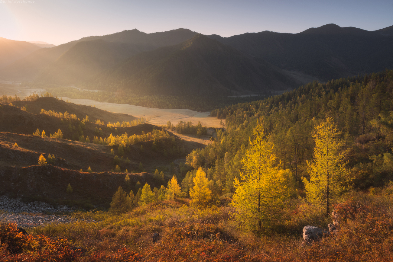 Золотая осень горный Алтай
