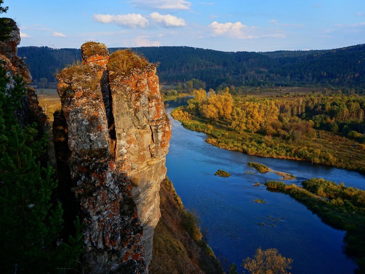 Лимоновский гребень на реке Юрюзань