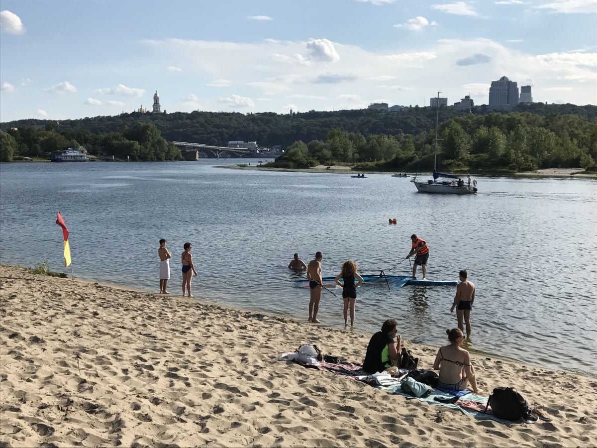 рублевское водохранилище пляж