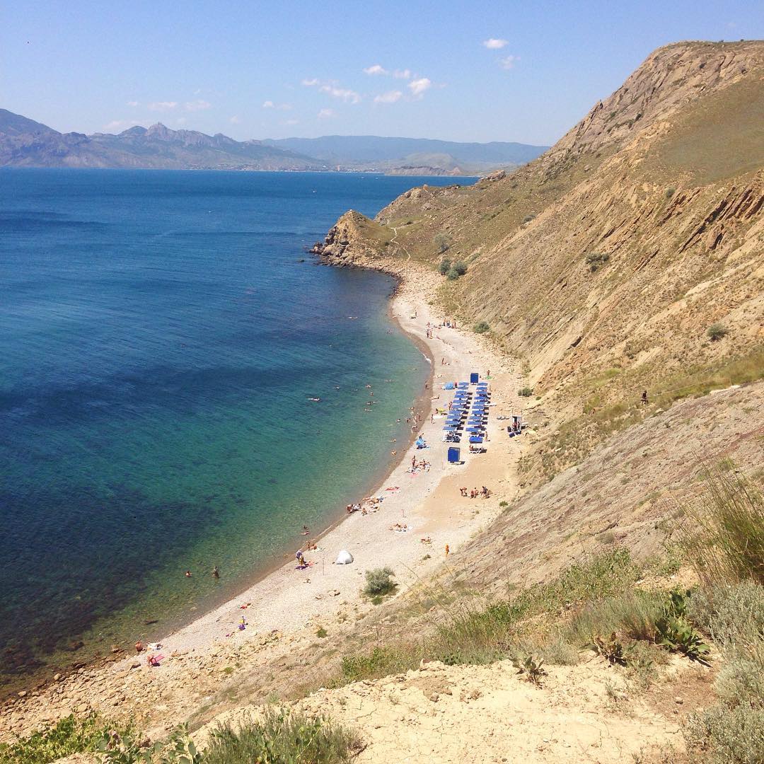 Пляж Орджоникидзе Крым Феодосия