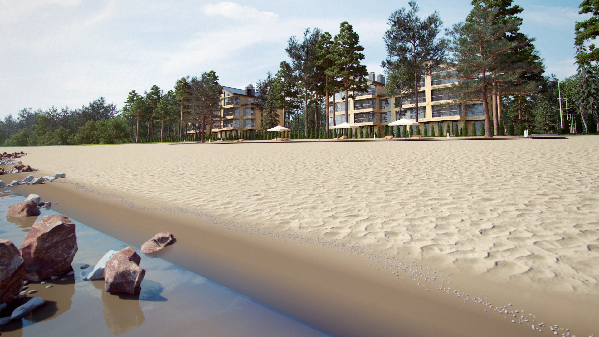 Отель в Зеленогорске на берегу финского залива первая линия
