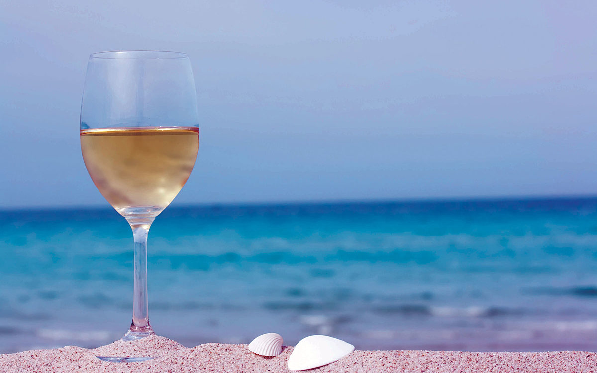 Wine on the Beach aesthetic